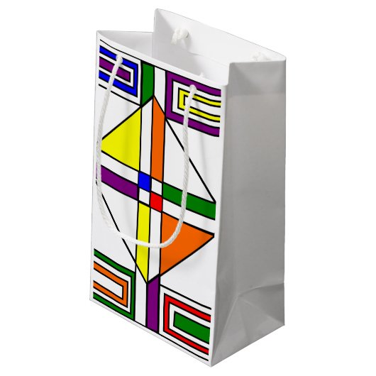 Bauhaus Glas in lood Klein Cadeauzakje (Achterkant Gekanteld)