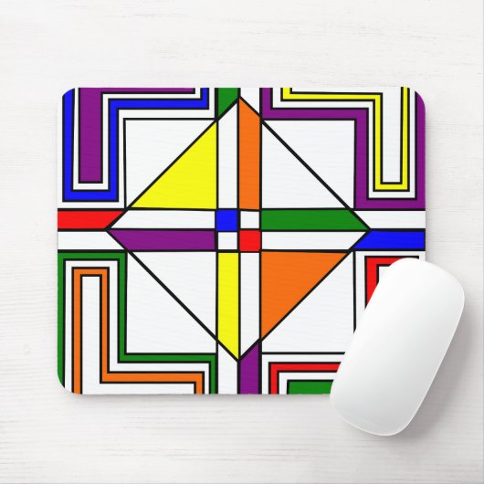 Bauhaus Glas in lood Muismat (Met muis)