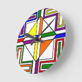 Bauhaus Glas in lood Ronde Klok (Hoek)