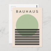 Bauhaus Green Sun Briefkaart (Voorkant / Achterkant)
