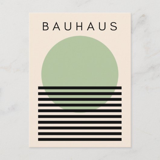 Bauhaus Green Sun Briefkaart (Voorkant)