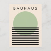 Bauhaus Green Sun Feestdagenkaart (Voorkant)