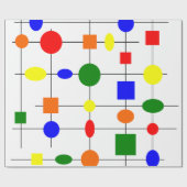 Bauhaus Grid Cadeaupapier (Vlak)