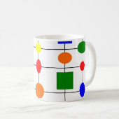 Bauhaus Grid Coffee Mok (Voorkant rechts)