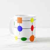 Bauhaus Grid Coffee Mok (Voorkant links)