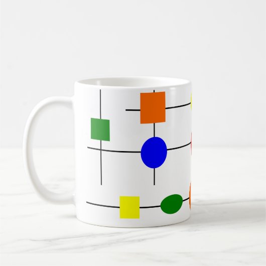 Bauhaus Grid Coffee Mok (Links)