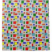 Bauhaus Grid Douchegordijn (Voorkant)