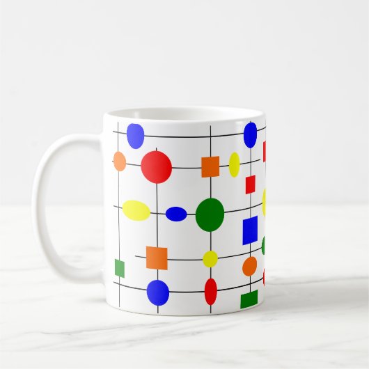 Bauhaus Grid Koffiemok (Links)