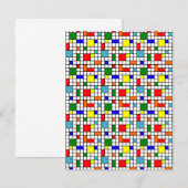 Bauhaus Grid Notitiekaartje (Voorkant / Achterkant)