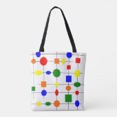 Bauhaus Grid Tote Bag (Achterkant)