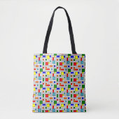 Bauhaus Grid Tote Bag (Voorkant)
