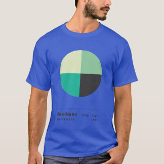 Bauhaus Groen Cirkel hommage Modern Galerie Abstra T-shirt