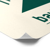  Bauhaus Groene Geometrische Fijne Kunst Poster (Hoek)