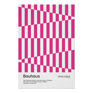 Bauhaus Helroze Streep Geometrische Kunstprint Perfect Poster