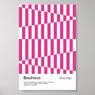 Bauhaus Helroze Streep Geometrische Kunstprint Poster
