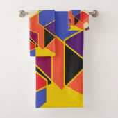 Bauhaus Hexagons Bad Handdoek (Insitu)