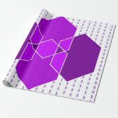 Bauhaus Hexagons Cadeaupapier (Uitgerold)