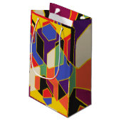 Bauhaus Hexagons Klein Cadeauzakje (Achterkant Gekanteld)