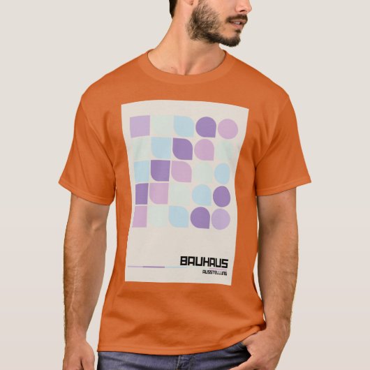 Bauhaus homage Modern Gallery Abstract Colorful Sh T-shirt (Voorkant)