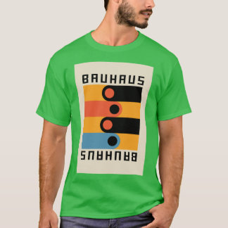 Bauhaus homage Modern Gallery Abstract Colorful Sh T-shirt
