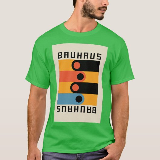 Bauhaus homage Modern Gallery Abstract Colorful Sh T-shirt (Voorkant)
