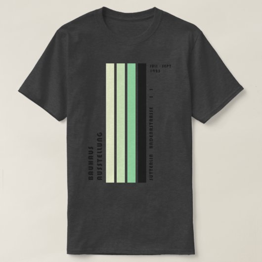 Bauhaus hommage Moderne Galerij Abstract Bauhaus A T-shirt (Design voorkant)