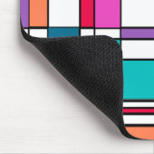 Bauhaus in bloemkleur kleuren muismat (Hoek)