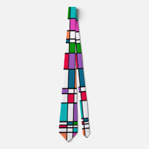 Bauhaus in Flower Power Colors Stropdas