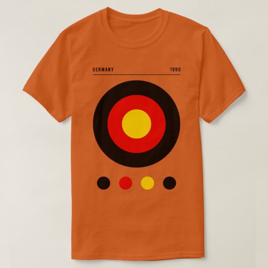 Bauhaus inspireerde Duitse vlag T-shirt (Design voorkant)