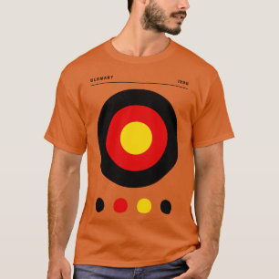Bauhaus inspireerde Duitse vlag T-shirt