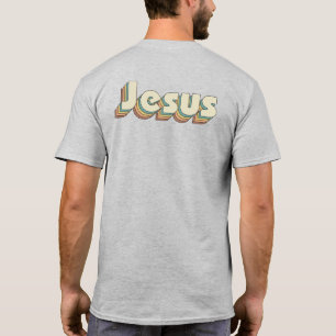 Bauhaus Jesus vibes  retro geloof Christelijk T-shirt