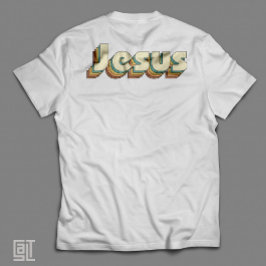 Bauhaus Jezus Vibes Vintage Retro Geloof Christeli T-shirt
