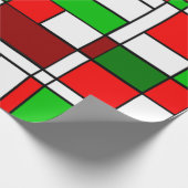 Bauhaus Kerstmis Cadeaupapier (Hoek)