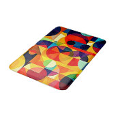 Bauhaus Kleur Geometrie Design Badmat (Gekanteld)