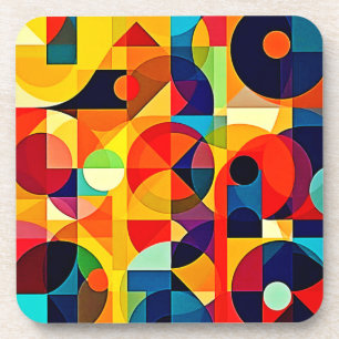 Bauhaus Kleur Geometrie Design Bier Onderzetter