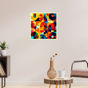 Bauhaus Kleur Geometrie Design Poster