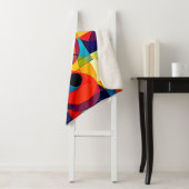 Bauhaus Kleur Geometrie Design Sherpa Deken (In situ)