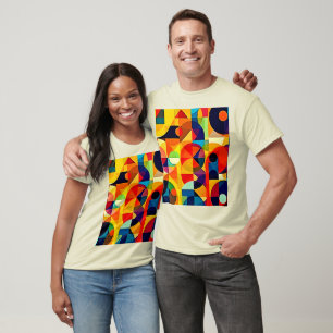 Bauhaus Kleur Geometrie Design T-shirt