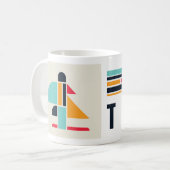 Bauhaus kunst - Boom Koffiemok (Voorkant links)