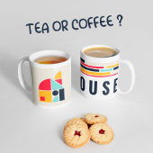 Bauhaus kunst - Huis. Koffiemok