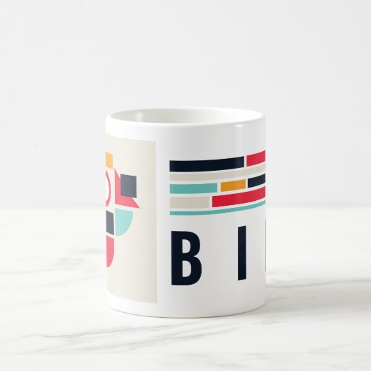 Bauhaus kunst - Vogel. Koffiemok (Center)