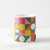 Bauhaus kunstwerk: abstracte geometrische composit koffiemok (Center)