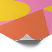 Bauhaus kunstwerk: abstracte geometrische composit poster (Hoek)