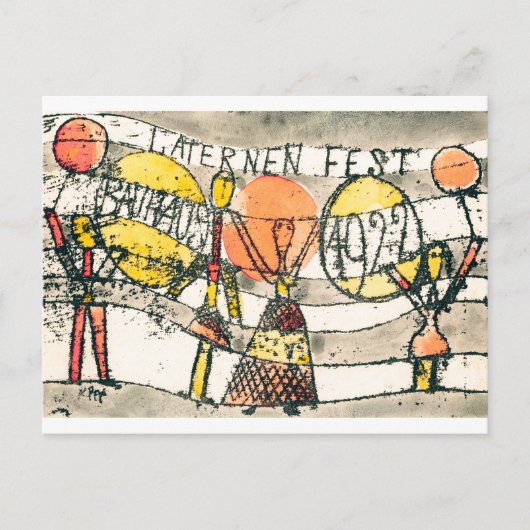 Bauhaus Lantern Festival | Paul Klee | Briefkaart (Voorkant)