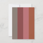 Bauhaus Love Striped Wedding Bedankkaart (Achterkant)