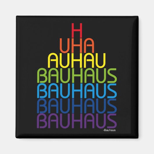Bauhaus-magneet Magneet (Voorkant)