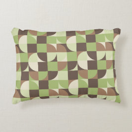 Bauhaus Mid Century Modern blad en boom retro Accent Kussen