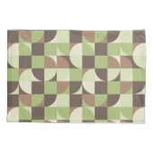 Bauhaus Mid Century Modern blad en boom retro Kussensloop (Achterkant-Links)