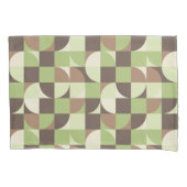 Bauhaus Mid Century Modern blad en boom retro Kussensloop (Voorkant-Links)