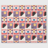 Bauhaus Mid Century Modern Cadeaupapier (Vlak)